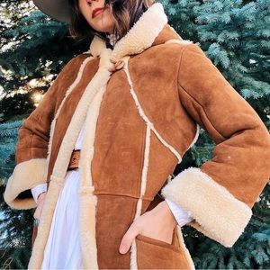 Vintage Maxi Shearling Coat